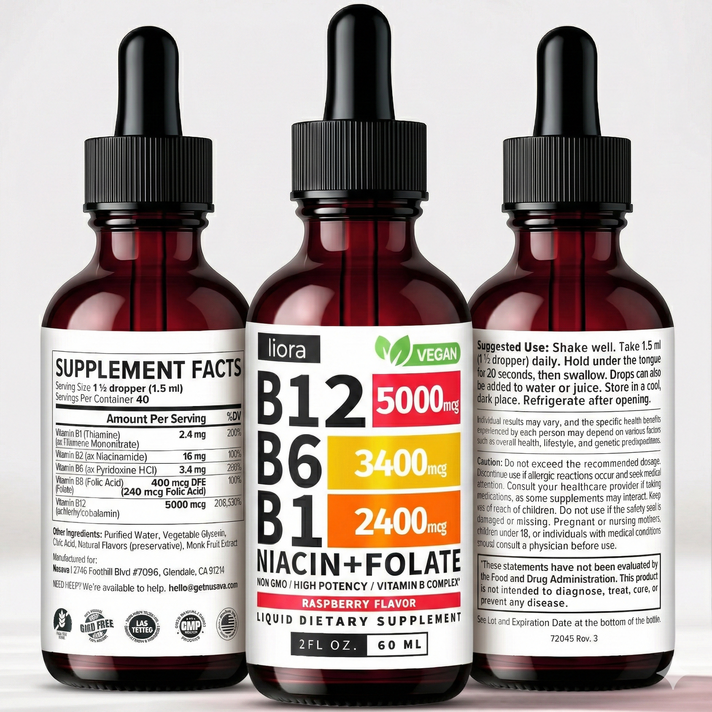 Liora® B12+ Gotas Líquidas